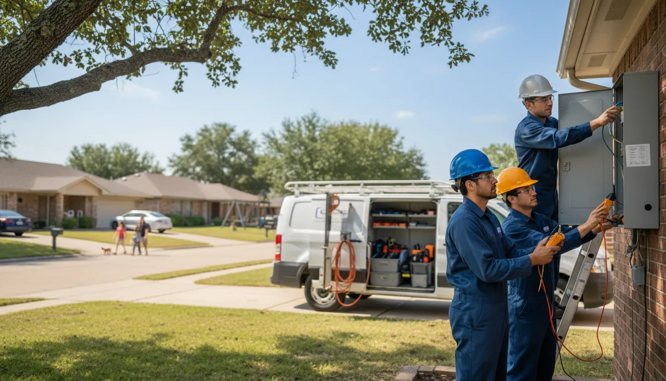Certified electrician providing emergency electrical services in Wann, OK